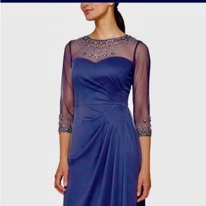 Alex Evenings Violet 3/4 Sleeve Formal Dress